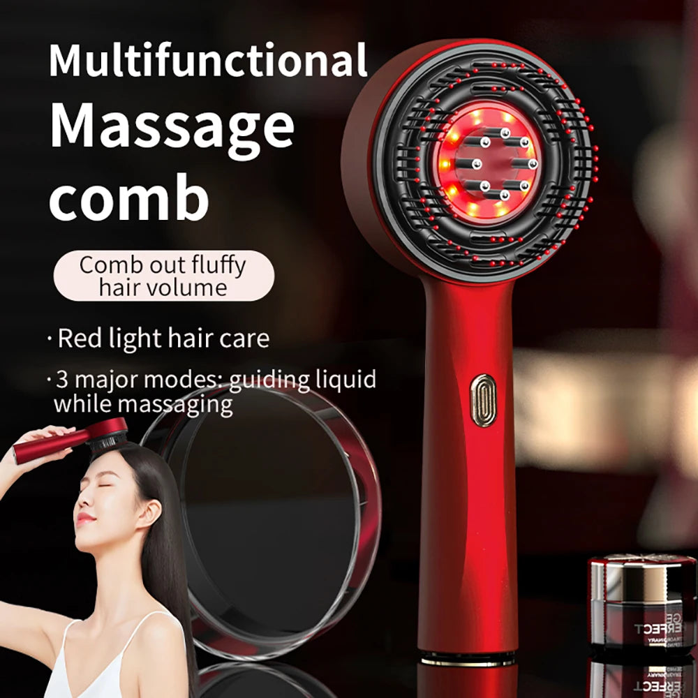 Electric massage comb