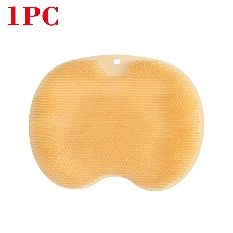 Back massage brush for shower