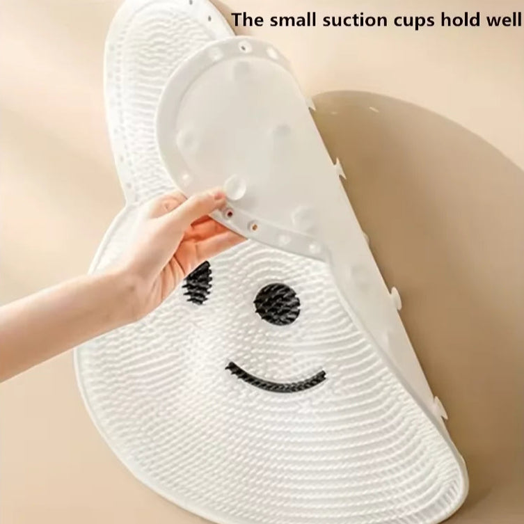 Back massage brush for shower