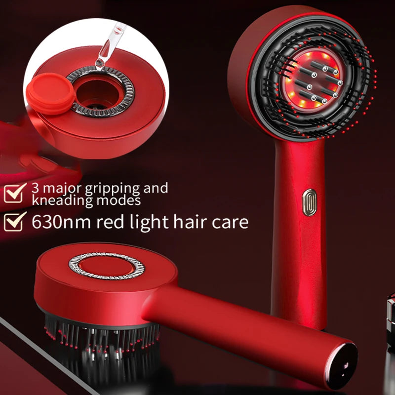 Electric massage comb