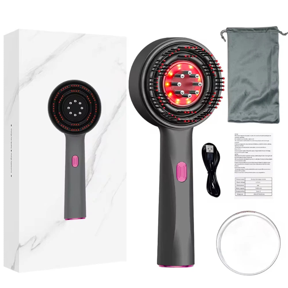 Electric massage comb