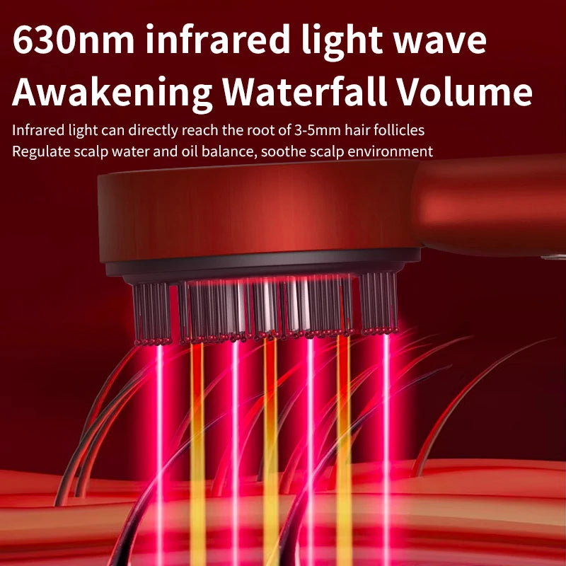 Electric massage comb