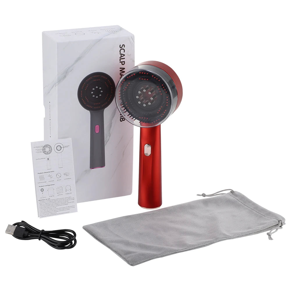 Electric massage comb
