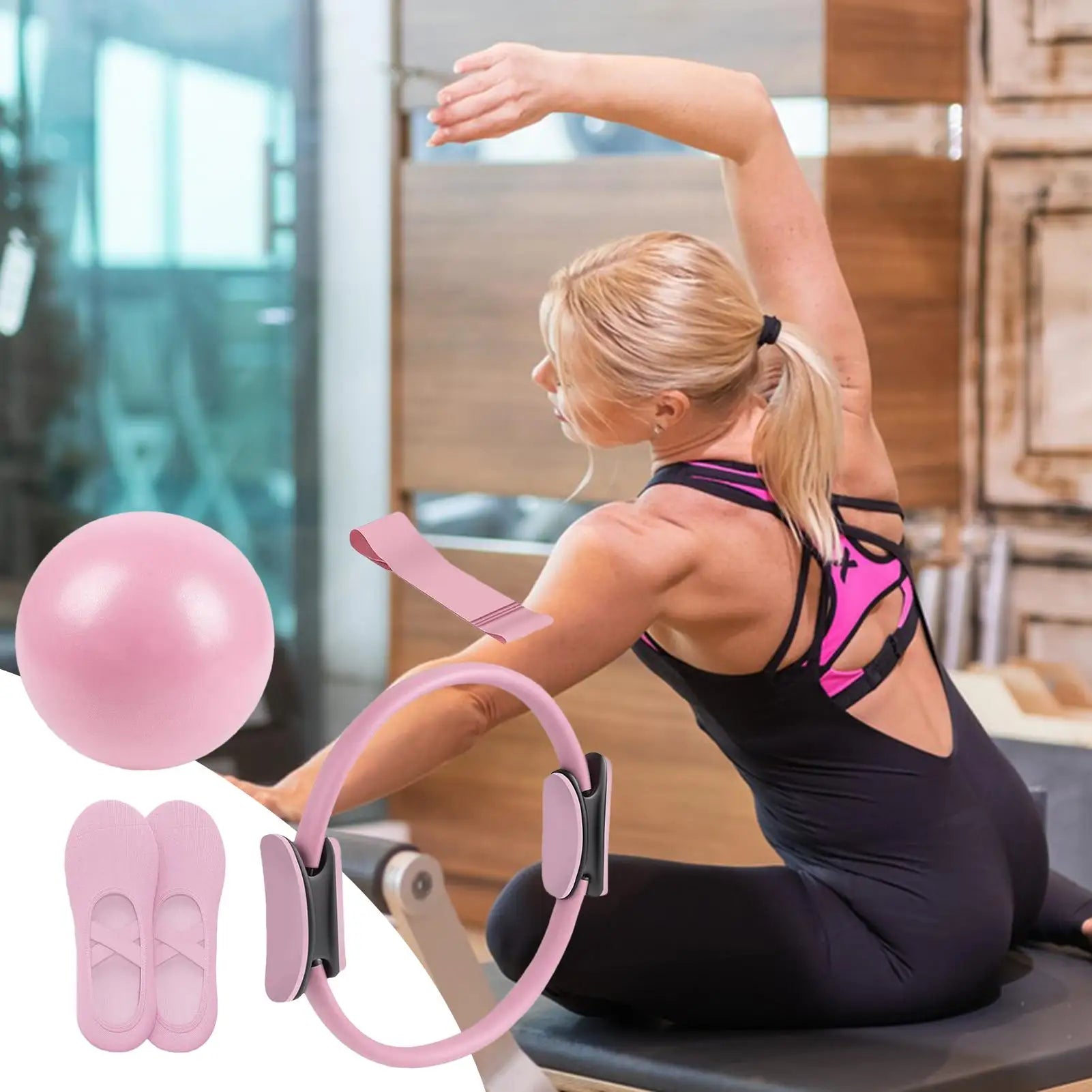 Pilates ring and ball set
