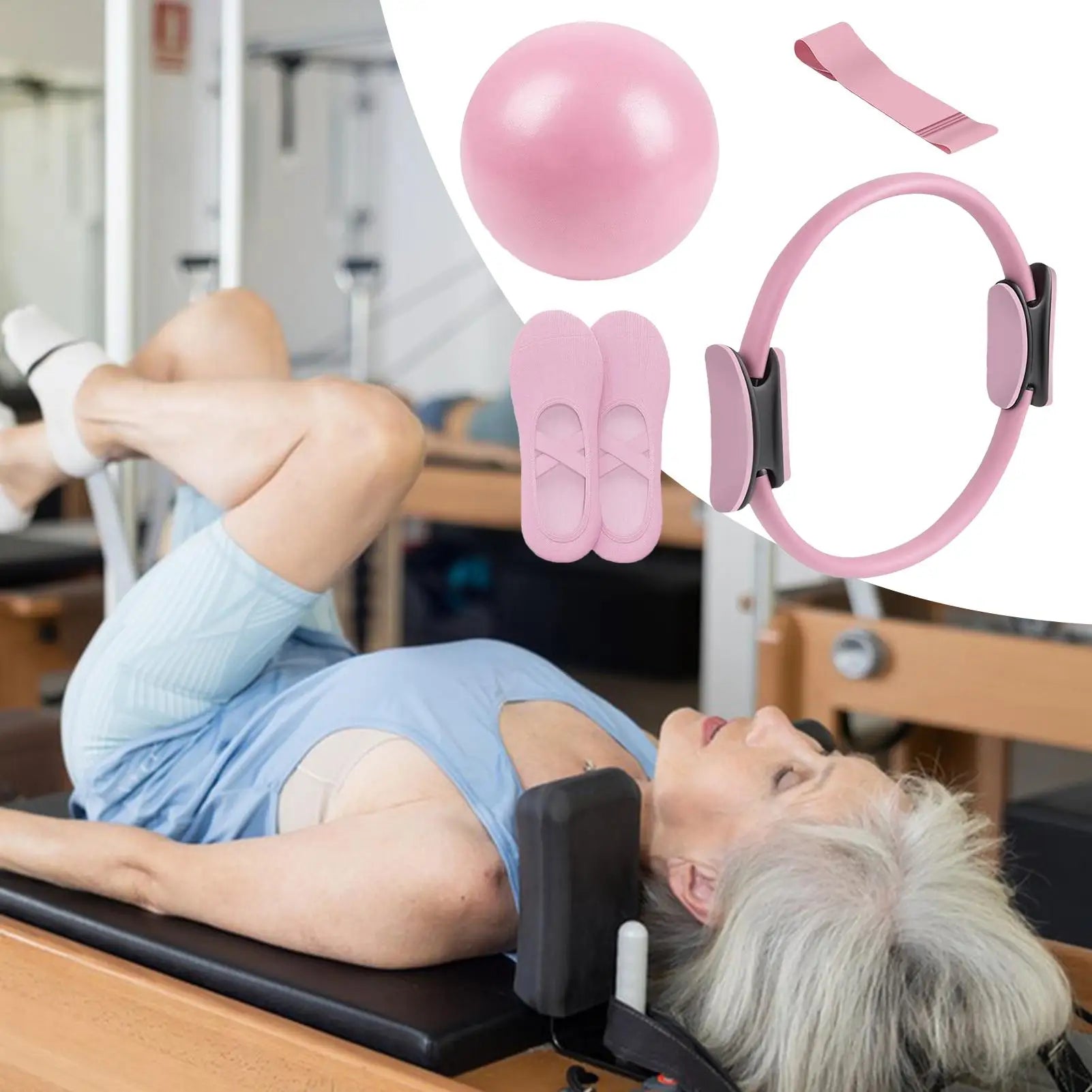 Pilates ring and ball set