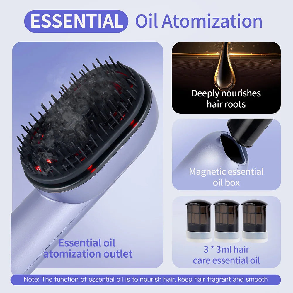 Vibrating Hair Brush Massager Head Hair Spray Hair Oil Applicator Tool