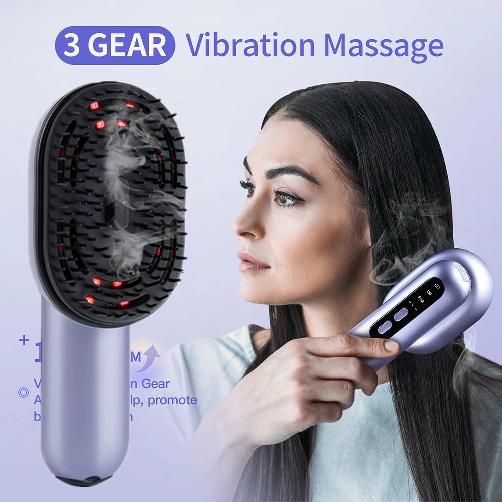 Vibrating Hair Brush Massager Head Hair Spray Hair Oil Applicator Tool