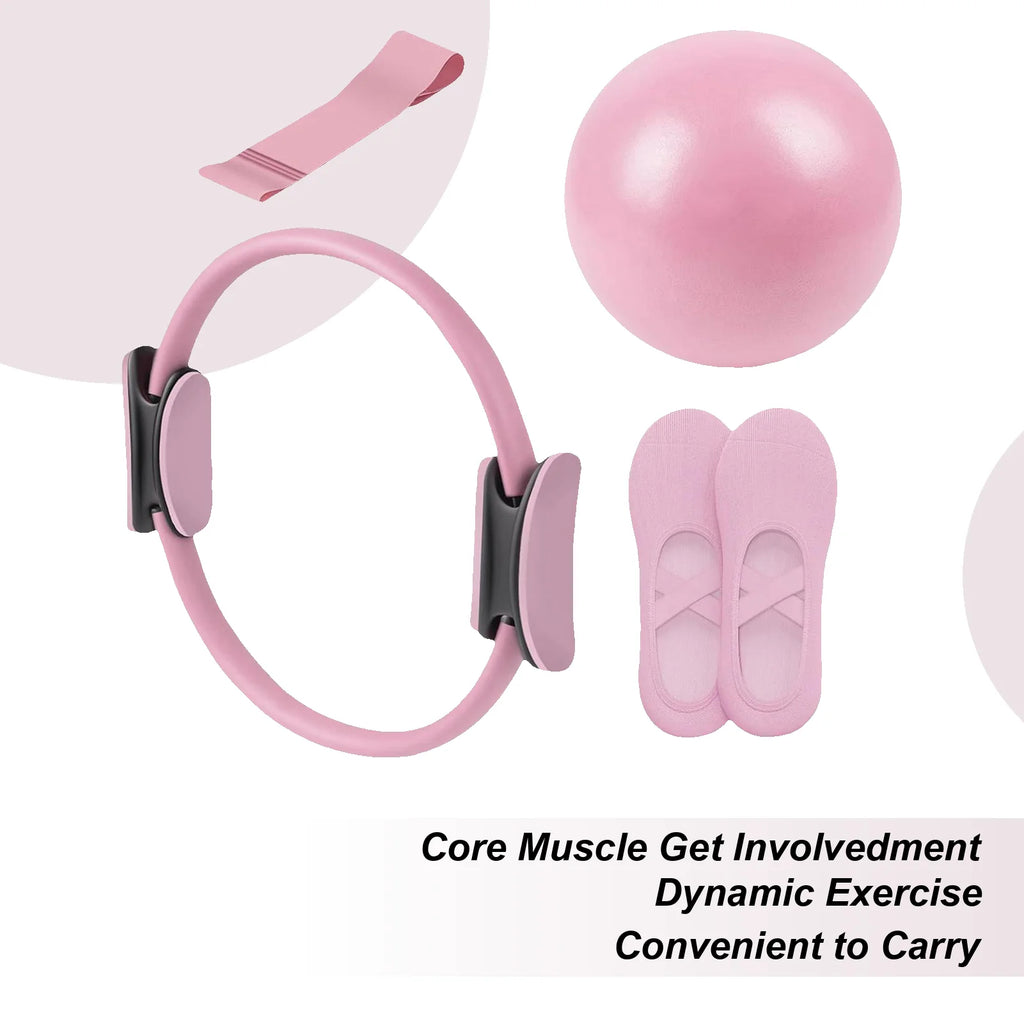 Pilates ring and ball set