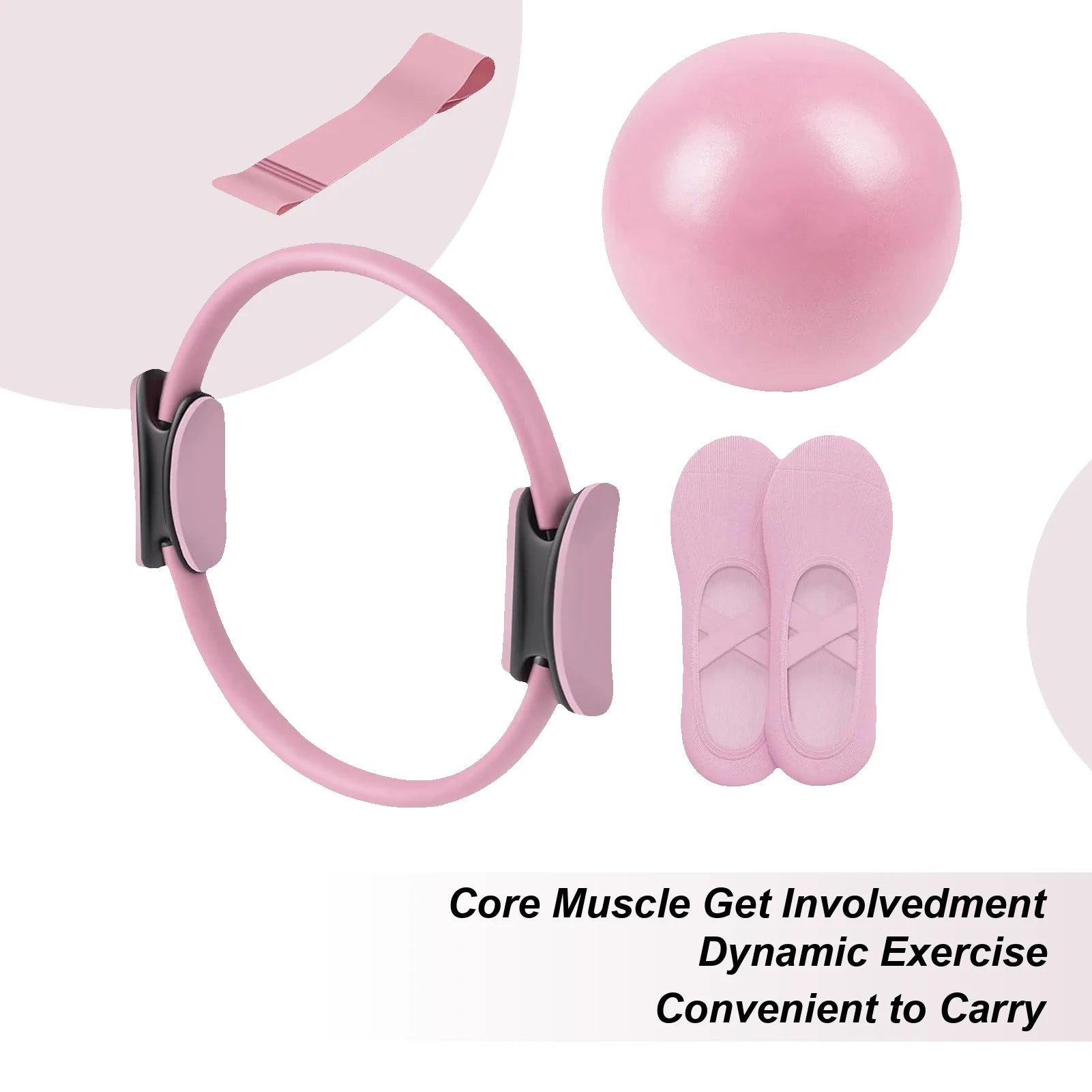 Pilates ring and ball set