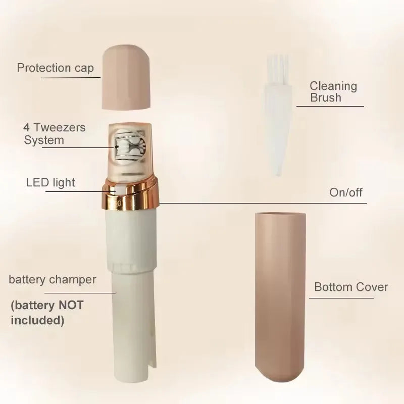 2-in-1 Facial Shaver and Eyebrow Trimmer